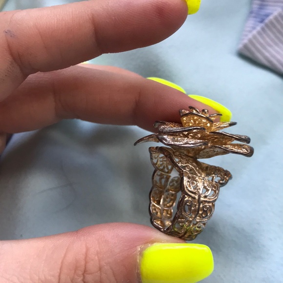 Vintage flower ring - Picture 2 of 7